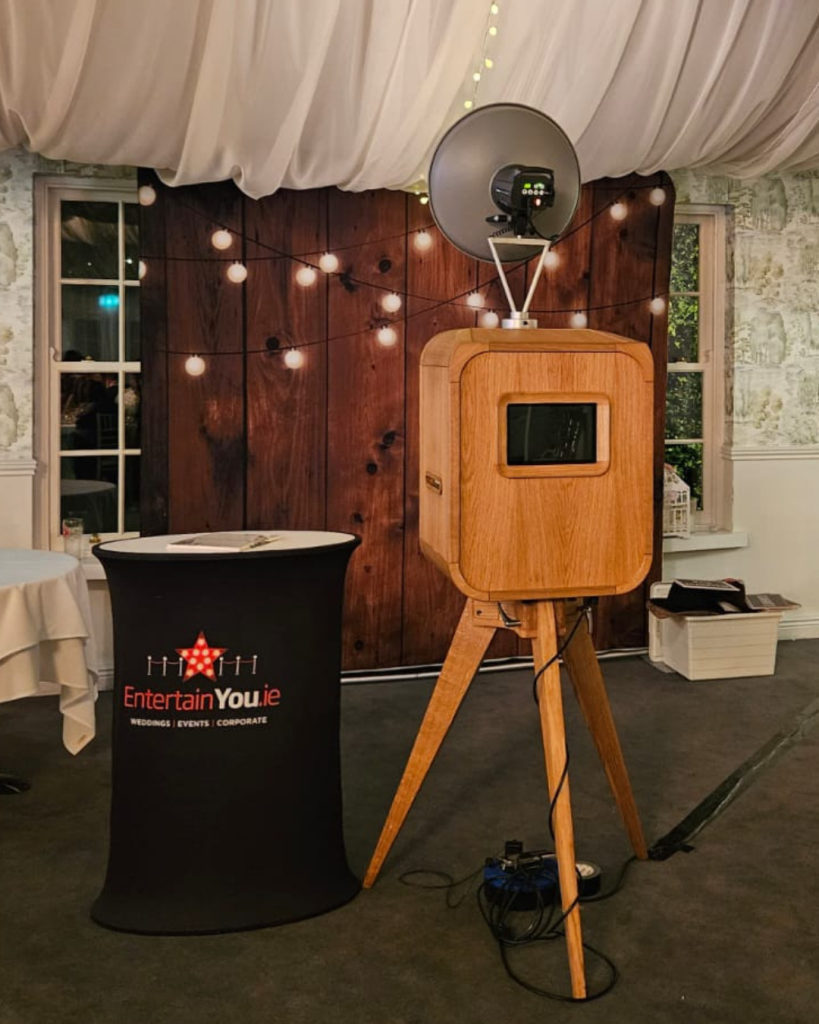 Vintage Tripod Photo Booth.